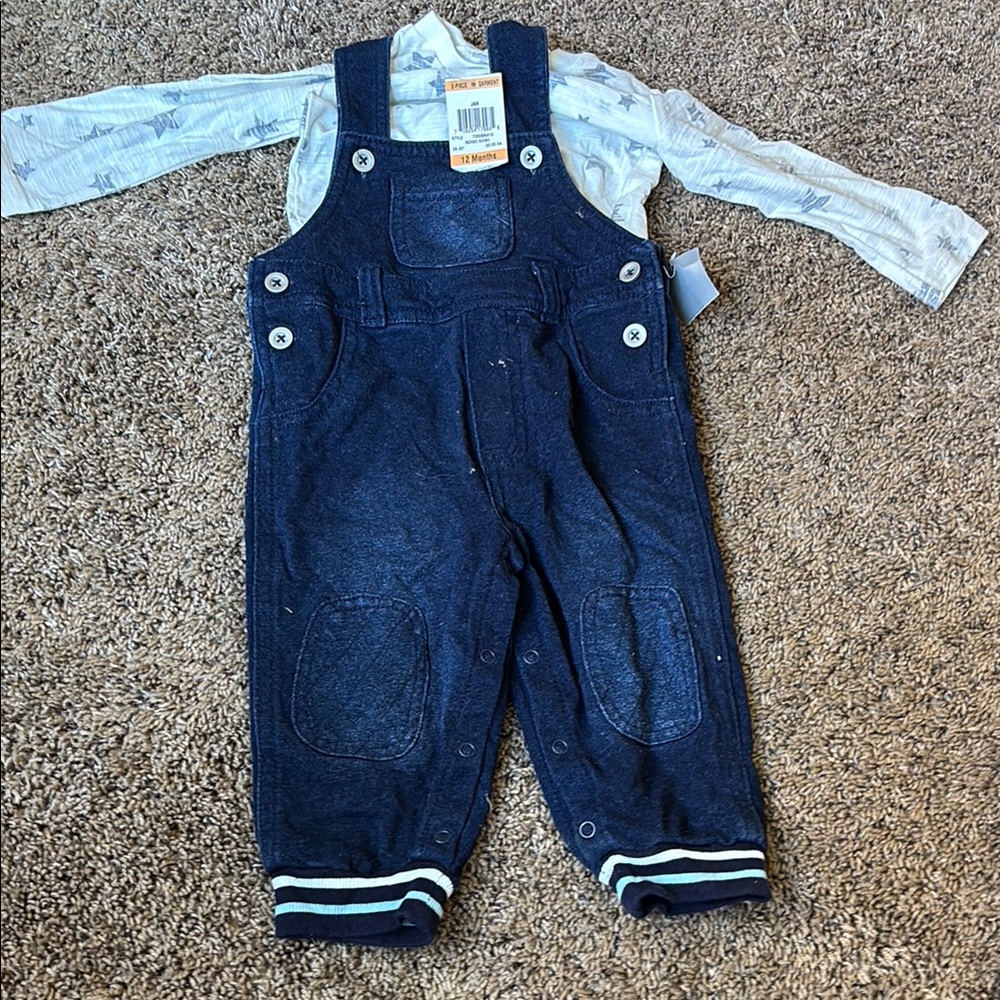 Navy Blue Kids Overalls